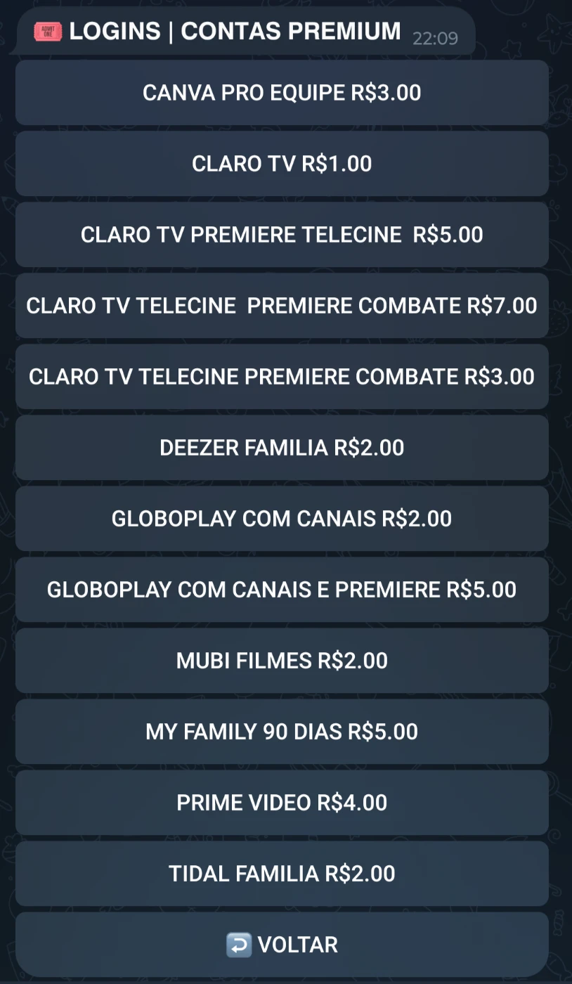 3 Painel x revenda contas streaming HBO,Disney, Netflix etc. - Outros