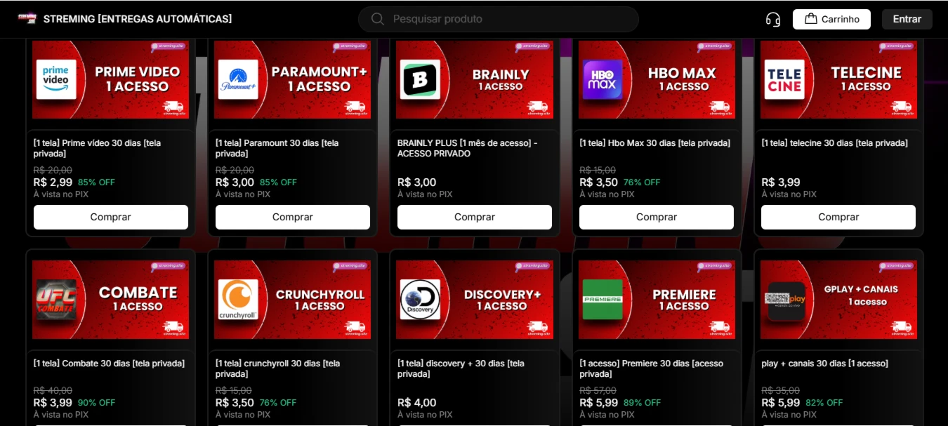 Fornecedor De Contas De Streaming Para Revenda - Others