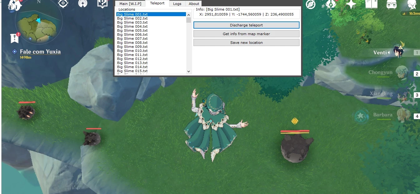 HACK GENSHIN COLETE TUDO RAPIDAMENTE GENSHIN IMPACT (2.2)