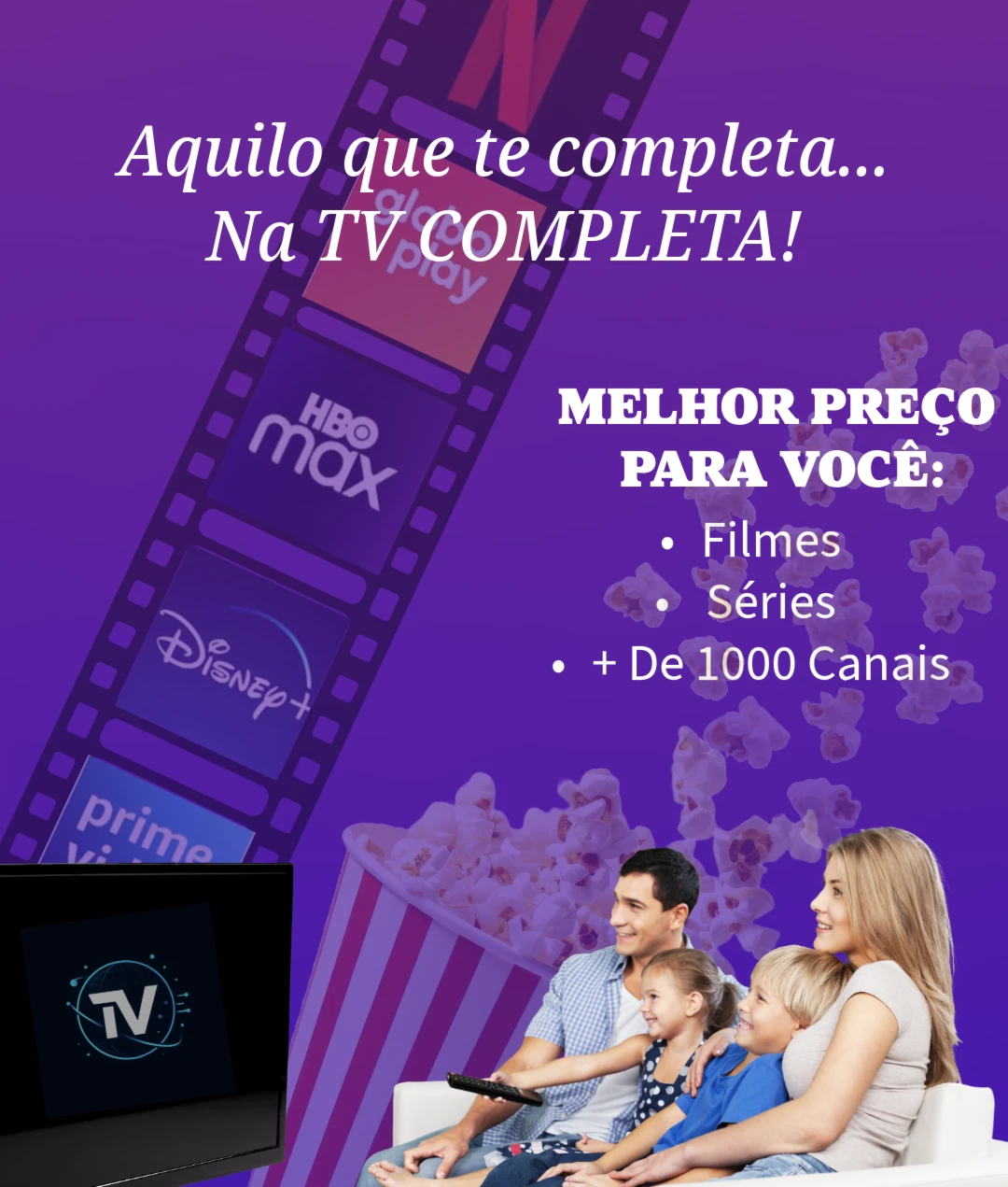 Iptv - Canais Ao Vivo, Filmes E Séries - Assinaturas e Premium