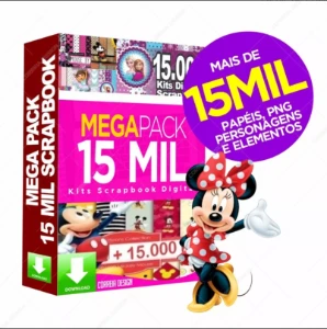 Pacote De 15 Mil Kits Scrapbook Silhouette Arquivos Digital - Outros