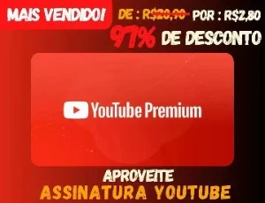 Youtube Premium No Seu Email/DURAÇÃO DE 30 DIAS - Assinaturas e Premium