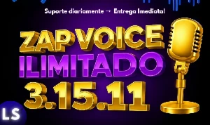 ZapVoice PRO 3.15.11 VITALÍCIO EXCLUSIVO por LR1290