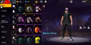 Conta de free fire parada e gemada
