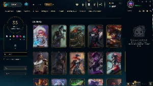 Conta Nível 187, Prata 4, 98 Campeões, 35 Skins, 3 Lendárias - League of Legends LOL