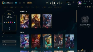 Conta Nível 187, Prata 4, 98 Campeões, 35 Skins, 3 Lendárias - League of Legends LOL