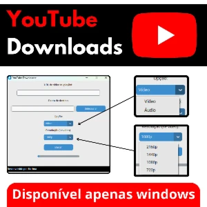 🎬 YouTube Downloader – Baixe Vídeos em HD, Rápido e Fácil! - Serviços Digitais