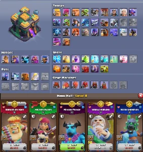 Conta CLASH of Clans - CV 14 FULL