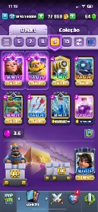 Clash Royale 9000 Trofeus, Varias cartas full 4 Evoluções