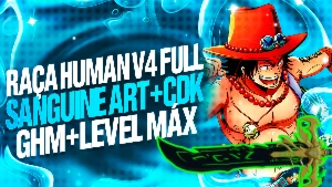 BLOX FRUITS > 🙎‍♂️V4 HUMAN FULL + 🩸SANGUINE ART + ⚔️CDK