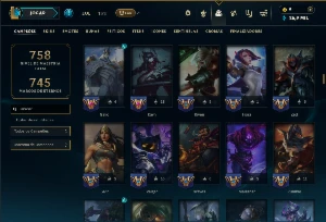 Ouro 2 com TODOS os Champs e 125 Skins ( MID / ADC ) - League of Legends LOL