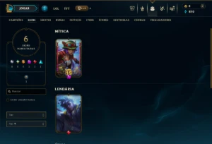 Prata 1 com 35 Champs e 6 Skins - League of Legends LOL