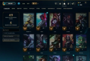 Prata 1 com 35 Champs e 6 Skins - League of Legends LOL