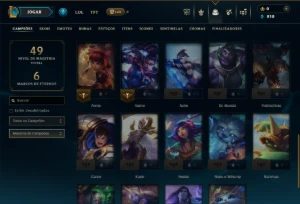 Prata 1 com 35 Champs e 6 Skins - League of Legends LOL