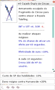 +6 Cajado Duplo de Cinzas - Freya - Ragnarok Online LATAM