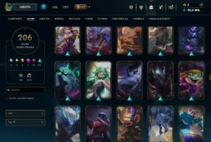 Conta lol com 206 skins - League of Legends