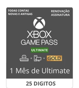 Xbox Gamepass Ultimate 1 Mes - código de 25 dígitos - Gift C