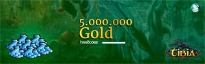 5.000.000 Gold - TIBIA - Hardcore PvP