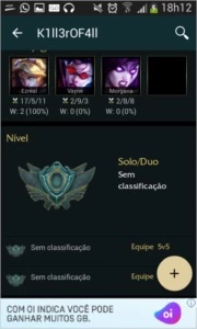 Conta de lol md10 mmr alto - League of Legends