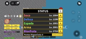 Vendo conta de Blox fruits