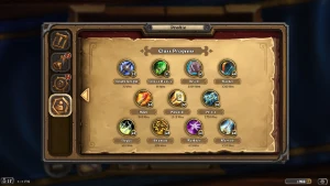 Hearthstone 9 Golden Heroes+Skin And Cards