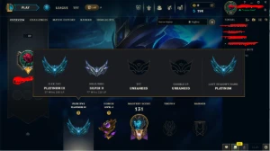 Conta LoL Plat3 Flex Prata2 Soloq, skins EA EM  main kalista - League of Legends