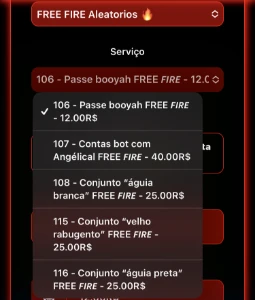 Painel com serviços para FREE 𝙁𝙄𝙍𝙀 - Free Fire