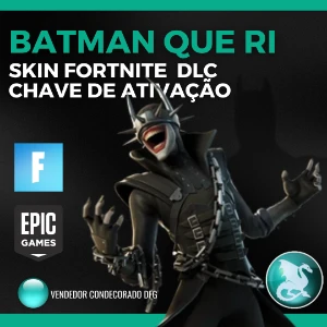 🦇๋࣭ Batman Que Ri ✰ Skin Épica Fortnite ✰ Dark Multiverse