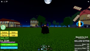 Conta Blox Fruits com foice, rifle ácido, para iniciantes