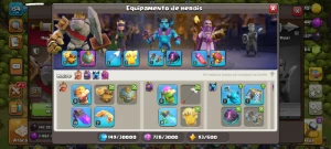 Cv13 - 4384 Gemas - 2 Equips. Épicos + Conta Clash Royale - Clash of Clans
