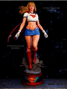 SuperGirl 3D - Arquivo .Stl Para Impressão 3D - Outros