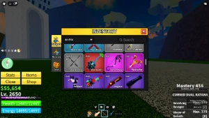 Conta com CDK, Dough despertada, Skull Guitar, fruta mítica - Roblox