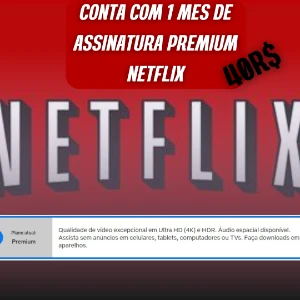 Conta Netflix 1 Mes Assinatura Premium - Assinaturas e Premium