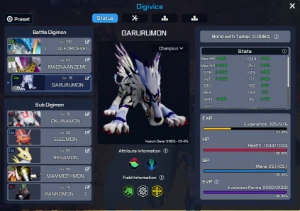 Conta Digimon Super Rumble server Koromon - Digimon Masters Online DMO