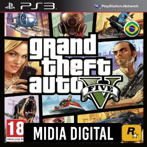 Grand Theft Auto v GTA 5 - Jogos Ps3 Psn Digital