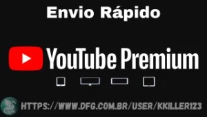 YOUTUBE PREMIUM 1 MÊS (NO SEU EMAIL POR CONVITE) - Assinaturas e Premium
