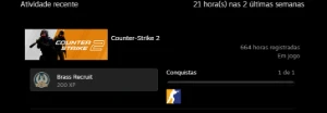 Conta Cs2 > Prime + Premier + Primeiro Email Com 6 Medalhas - Counter Strike