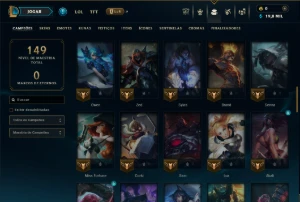 Platina 2 com 70 Champs e 14 Skins - League of Legends LOL