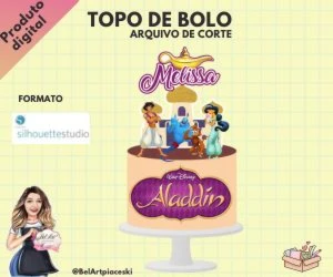 Arquivo De Corte - Topo De Bolo - Aladin