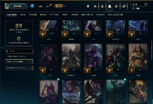 Ferro 3 com 50 Champs e 2 Skins + 12 Fragmentos - League of Legends LOL