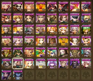 Conta summoners war (Global) Late game, LD todos nat4 nat5