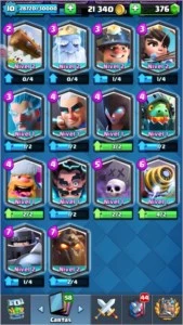 Conta level 10 (quase 11) - 4K+ troféus - Todas lendárias - Clash Royale