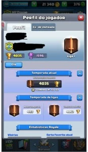 Conta level 10 (quase 11) - 4K+ troféus - Todas lendárias - Clash Royale