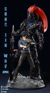 Sung Jin Woo and Igris solo leveling 3d stl - Outros