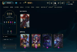 Ferro 4 com TODOS os champs e 239 Skins ( Nivel 925 ) - League of Legends LOL