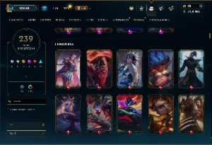 Ferro 4 com TODOS os champs e 239 Skins ( Nivel 925 ) - League of Legends LOL