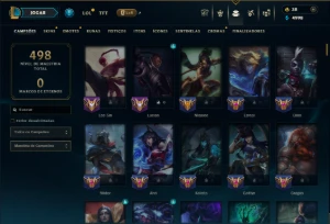 Ferro 4 com 150 Champs e 65 Skins - League of Legends LOL
