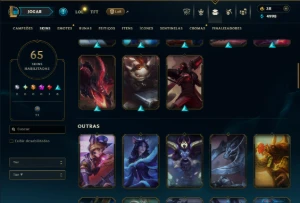Ferro 4 com 150 Champs e 65 Skins - League of Legends LOL