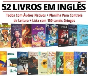 ✅Aprenda Inglês Com 52 Livros  📚 - Digital Services