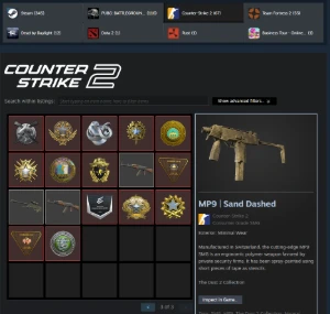 conta steam lvl 51 cs 2 4000 horas 24 medalhas +skins - Counter Strike